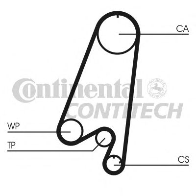 CT910   Ремінь ГРМ CONTI SYNCHROBELT18