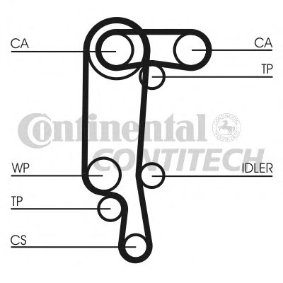 CT957WP3   Комплект CONTI SYNCHROBELT KIT16