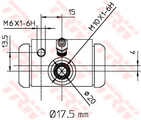 BWC243  TRW - Циліндр гальмівний робочий1