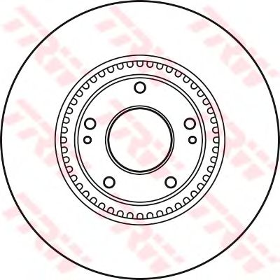 DF4957S  TRW - Гальмівний диск1