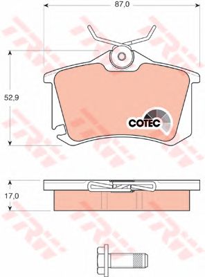 GDB1578  TRW - Гальмівні колодки до дисків1