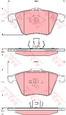 GDB1607  TRW - Гальмівні колодки до дисків1