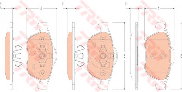 GDB1823  TRW - Гальмівні колодки до дисків1