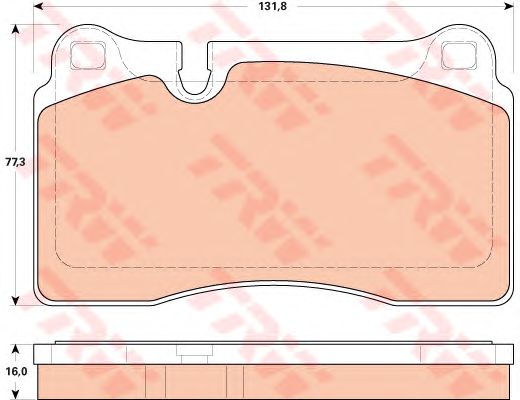 GDB1912  TRW - Гальмівні колодки до дисків1