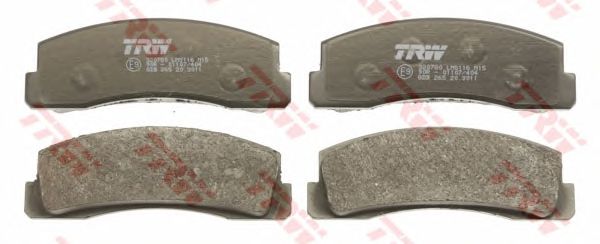 GDB265  TRW - Гальмівні колодки до дисків1