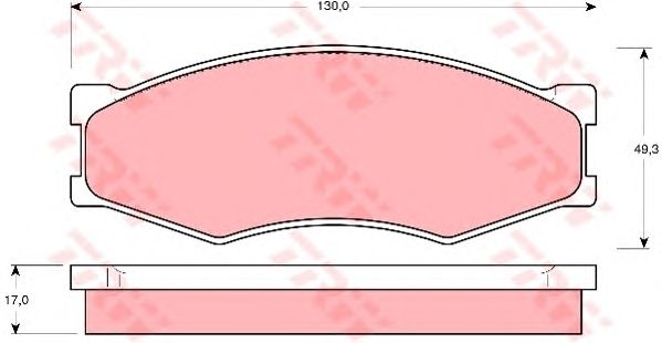 GDB318  TRW - Гальмівні колодки до дисків1