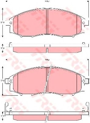 GDB3340  TRW - Гальмівні колодки до дисків1