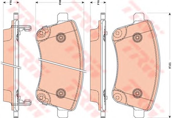 GDB3509  TRW - Гальмівні колодки до дисків1