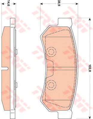 GDB4178  TRW - Гальмівні колодки до дисків1