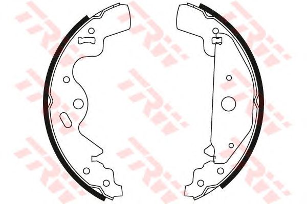 GS8477  TRW - Гальмівні колодки до барабанів1