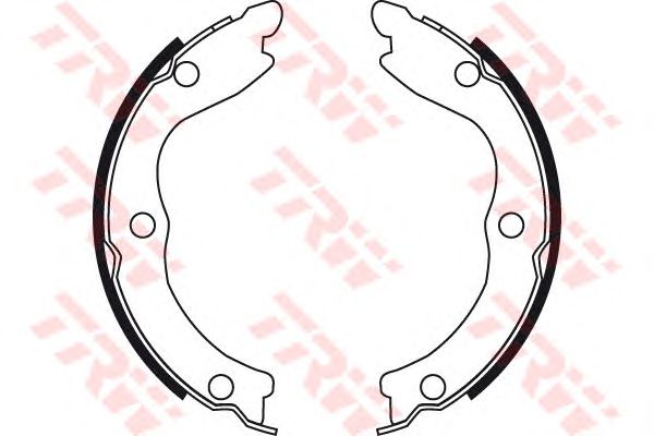 GS8710  TRW - Гальмівні колодки до барабанів0