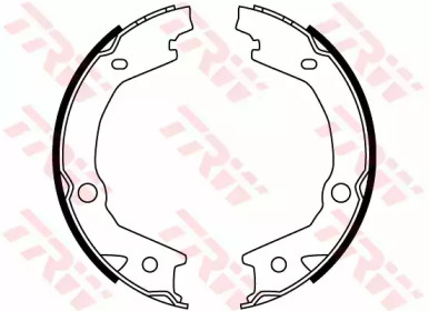 GS8747  TRW - Гальмівні колодки до барабанів1