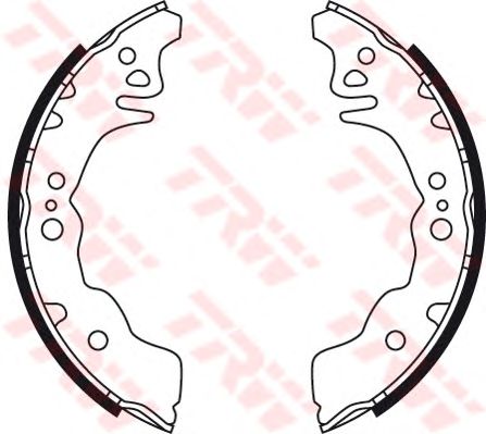 GS8750  TRW - Гальмівні колодки до барабанів1