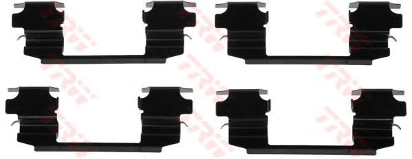 PFK538  TRW - Комплект для монтажу дискових гальмівних колодок1