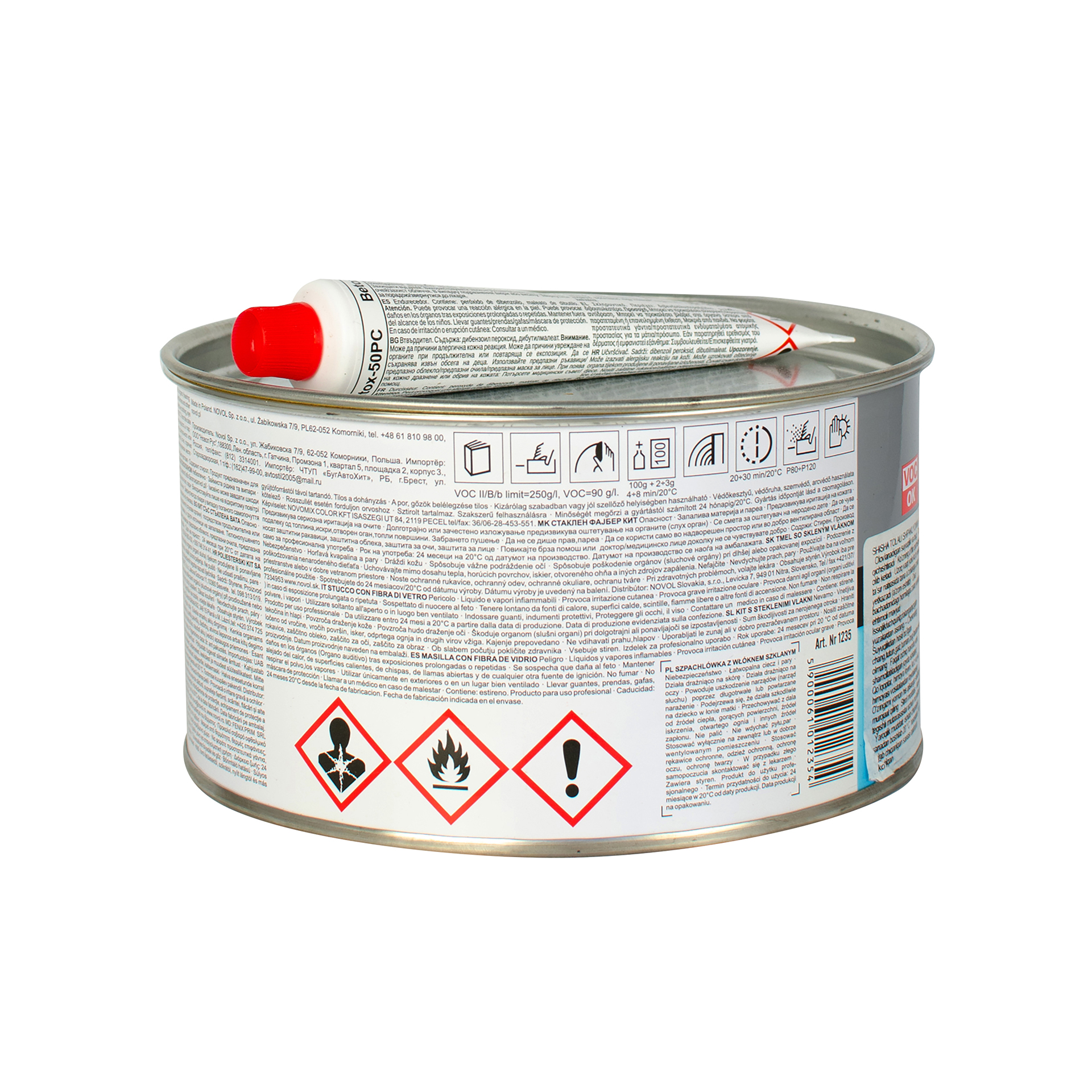 Шпатлівка FIBER MICRO 1,80кг x62