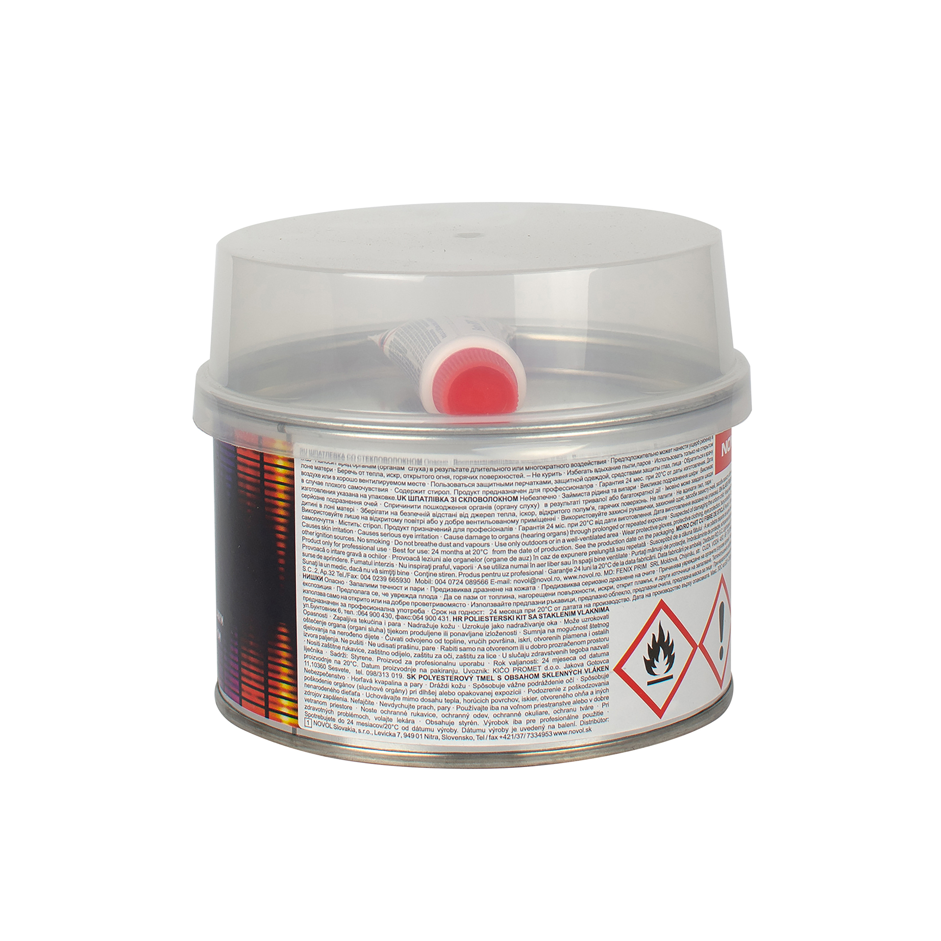 ULTRA LINE шпатлівка з скловолокном  0,45 кг x181