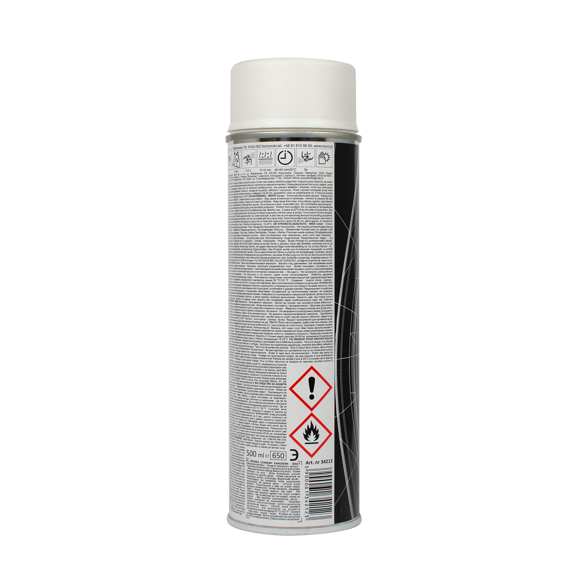 SPRAY ANTIGRAVEL MS WHITE 0,50л x62