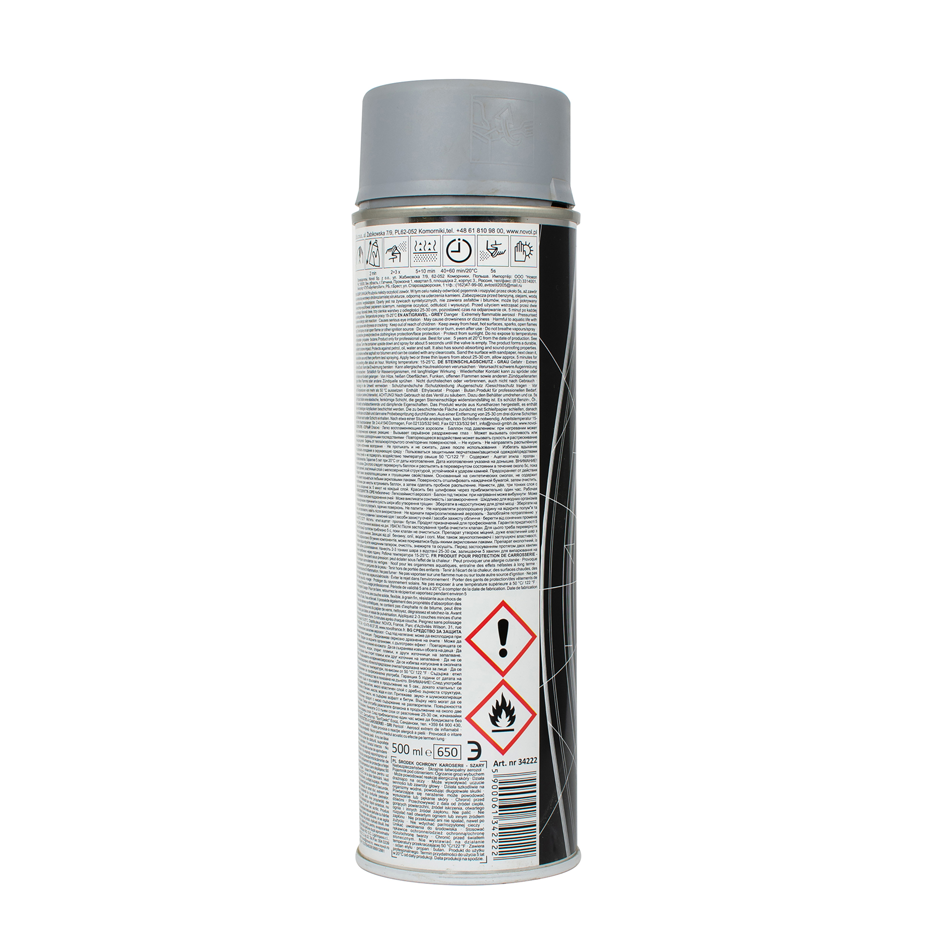 SPRAY ANTIGRAVEL MS GREY 0,50л x62
