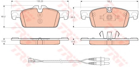 GDB1929  TRW - Гальмівні колодки до дисків1
