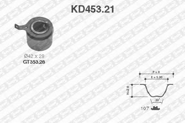 KD453.21  NTN-SNR - Ремкомплект ременя ГРМ1