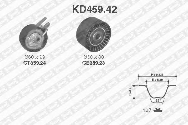 KD459.42  NTN-SNR - Ремкомплект ременя ГРМ1