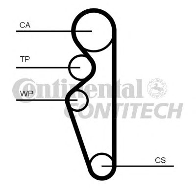 CT1164   Ремінь ГРМ CONTI SYNCHROBELT18
