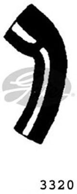 3320 (4275-13320)  Патрубок системи охолодження GATES1