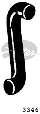 3346 (4275-13346)  Патрубок системи охолодження GATES1