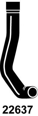 22637 (4275-22637)  Патрубок системи охолодження GATES1