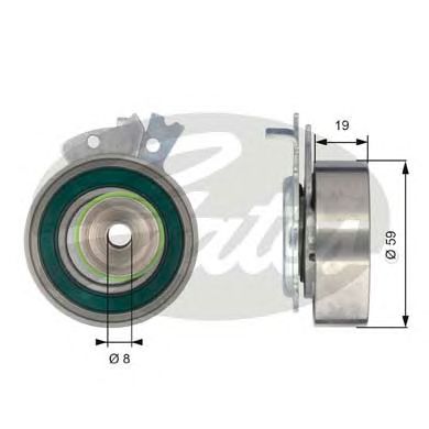 T43038 (7784-21031)  Натяжний ролик ременя ГРМ GATES POWERGRIP TENSIONER1