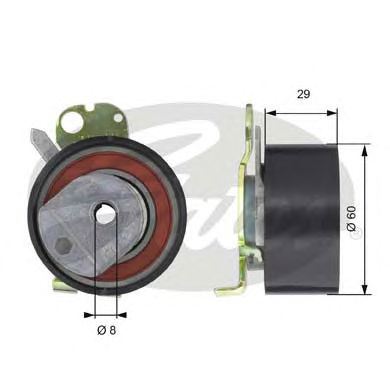 T43050 (7784-21043)  Натяжний ролик ременя ГРМ GATES POWERGRIP TENSIONER1