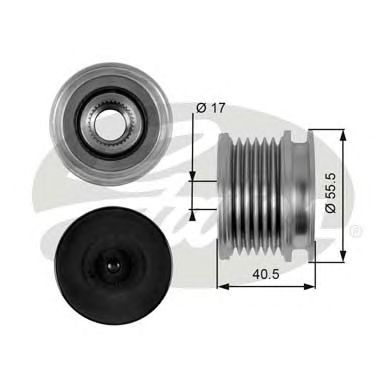OAP7060 (7789-10012)  Шків генератора GATES OVERRUNNING PULLEY1