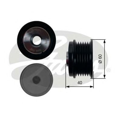 OAP7154 (7789-10154)  Шків генератора GATES OVERRUNNING PULLEY1
