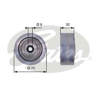 T36386 (7803-21486)  Обвідний ролик GATES DRIVEALIGN MV IDLER1