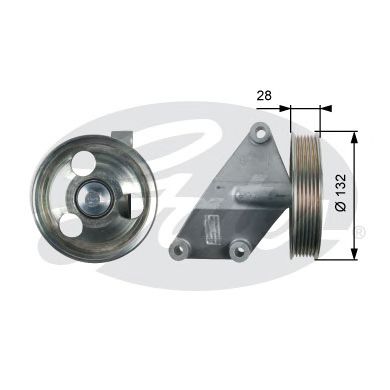 T36428 (7803-21528)  Обвідний ролик GATES DRIVEALIGN MV IDLER1