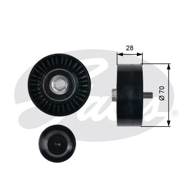 T36430 (7803-21530) Обвідний ролик GATES DRIVEALIGN MV IDLER1