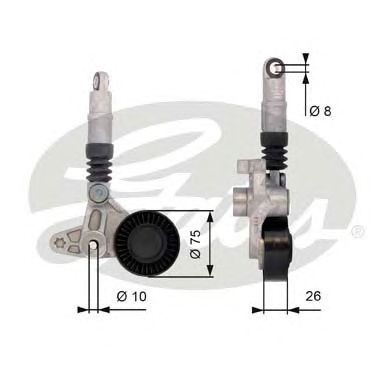 T39099 (7808-21499)  Механізм натягу ременя GATES DRIVEALIGN MV TENS1