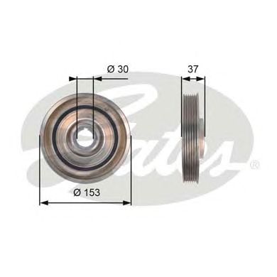 TVD1090 (7845-10094)  Шків колінчастого валу (демпфер) GATES DRIVEALIGN DAMPER1