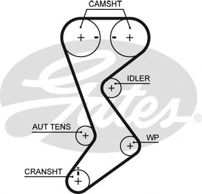 T265 (8595-10377)  Ремінь ГРМ GATES1