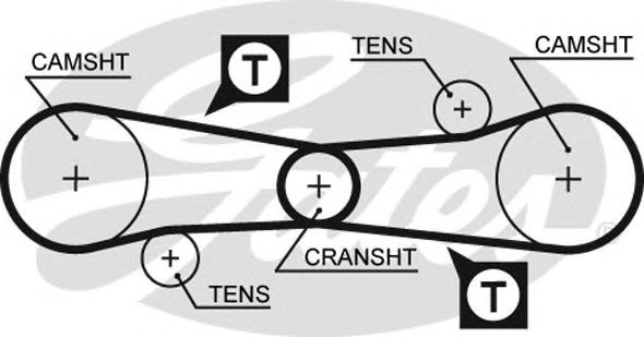 5006 (8595-15006)  Ремінь ГРМ GATES1
