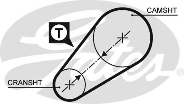 5014 (8595-15014)  Ремінь ГРМ GATES1