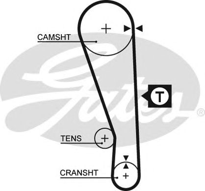 5036 (8595-15036)  Ремінь ГРМ GATES1