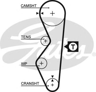 5124 (8595-15124)  Ремінь ГРМ GATES1