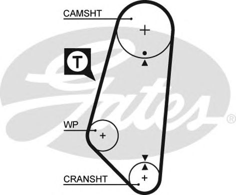 5400 (8595-15400)  Ремінь ГРМ GATES1