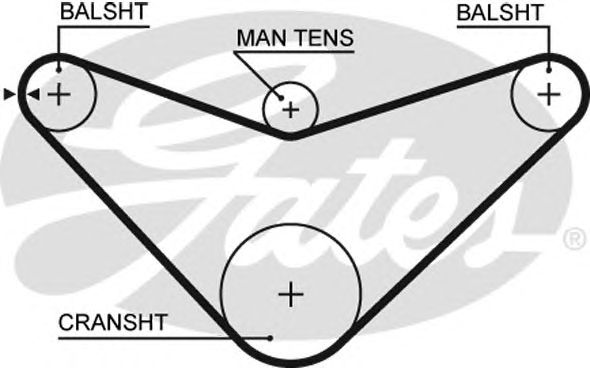 5235XS (8597-15235)  Ремінь ГРМ GATES XS1