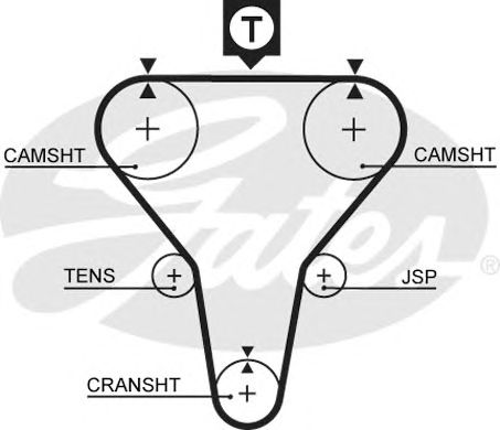 5273XS (8597-15273)  Ремінь ГРМ GATES XS1
