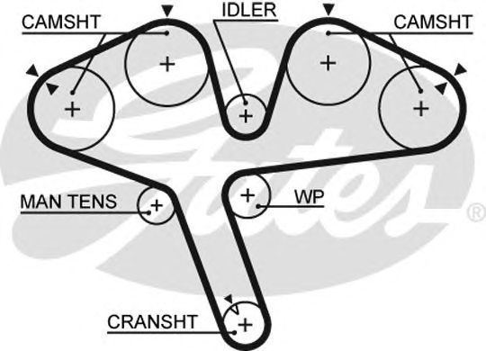 5376XS (8597-15376)  Ремінь ГРМ GATES XS1