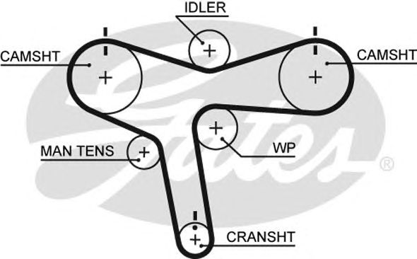 5515XS (8597-15515)  Ремінь ГРМ GATES XS1