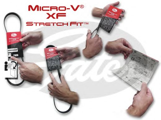 6PK831SF (8653-10558)  Ремінь (поліклиновий) GATES MICRO-V HORIZON SF1