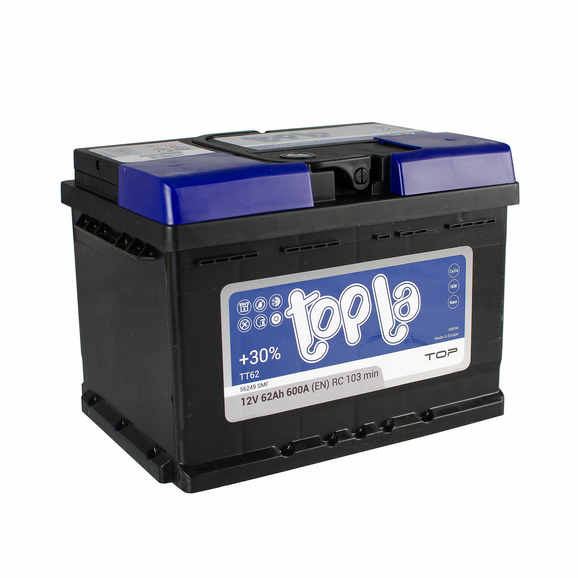 62 Ah/12V TOP Euro (0)1